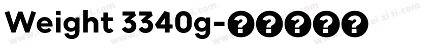 Weight 3340g字体转换
